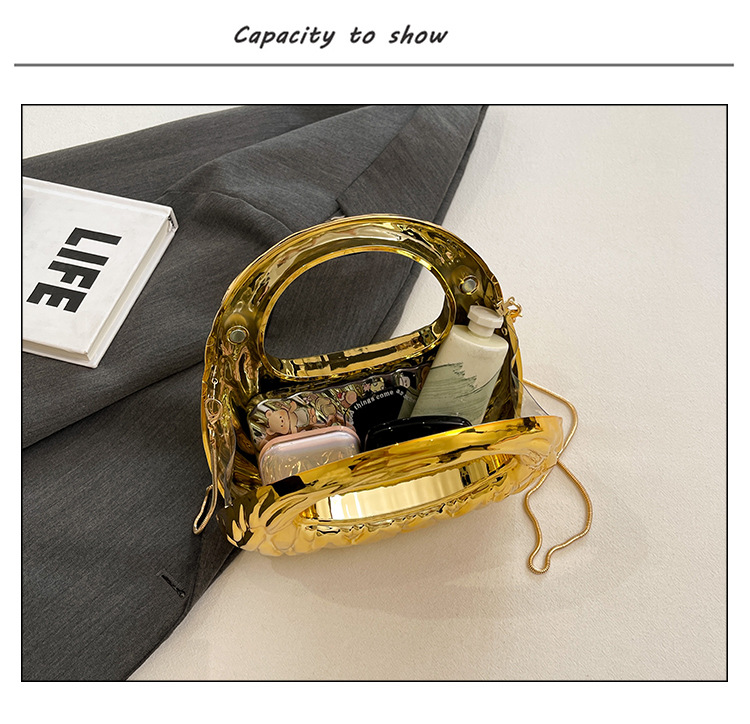 Women's Clutches Bags Acrylic Bag, Fashionable Pleated Cloud Bag, Versatile, Light Luxury And Personalized Party Bag_voghion.com