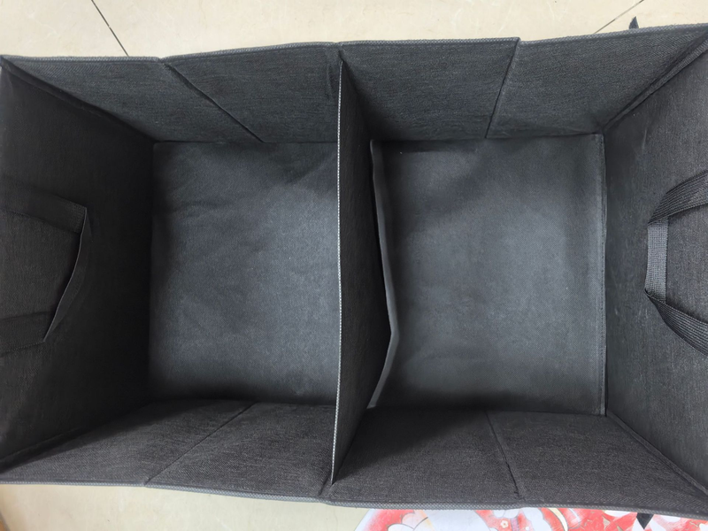 Mehrzweck-Reise-Organizer-Würfel – 900D PVC-Aufbewahrungsbox, modernes minimalistisches Design für Kleidung und Accessoires, Schwarz und Beige_voghion.com