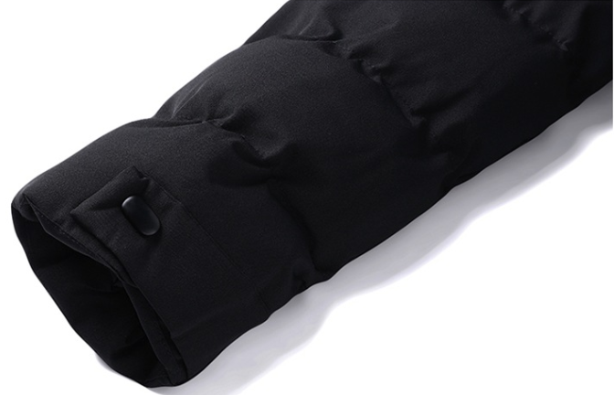 Męska parka z nadrukiem mapy Chin 3D – obszerny zimowy płaszcz z grubszą izolacją, długi kaptur_voghion.com