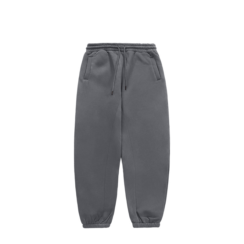 Schwere Fleece-Jogginghose für Herren – 350 g/m² Plüsch-Winterjogginghose mit Bündchen an den Knöcheln (10 Farben, S-XXL) – Gemütliche Lounge- und Streetwear-Hose_voghion.com