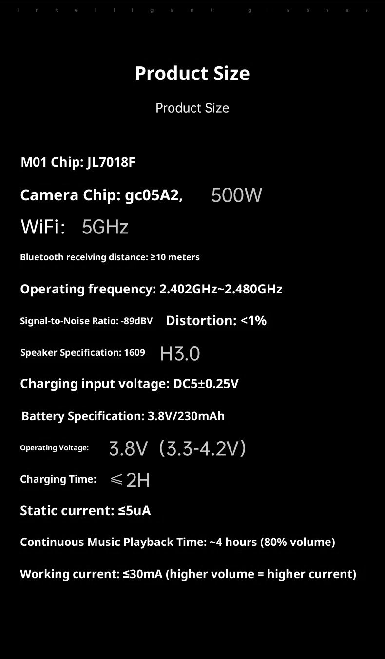 M01PRO Smart Glasses With AI Translation, 8MP Camera, Bluetooth Calling & Music, Voice Assistant, Anti-Blue Light/Sunglasses_voghion.com