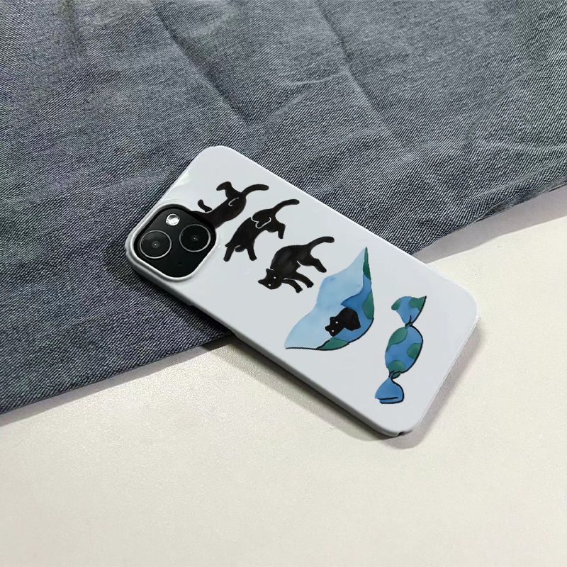 【Conception résistante aux chutes】 Candy Cat 15 Téléphone iPhone 14 Film 13promax Coque rigide 12 Niche 11 Femme Xsmax_voghion.com
