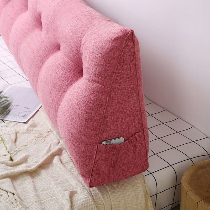 SOGA 100cm Red Triangular Wedge Bed Pillow Headboard Backrest Bedside Tatami Cushion Home Decor_voghion.com