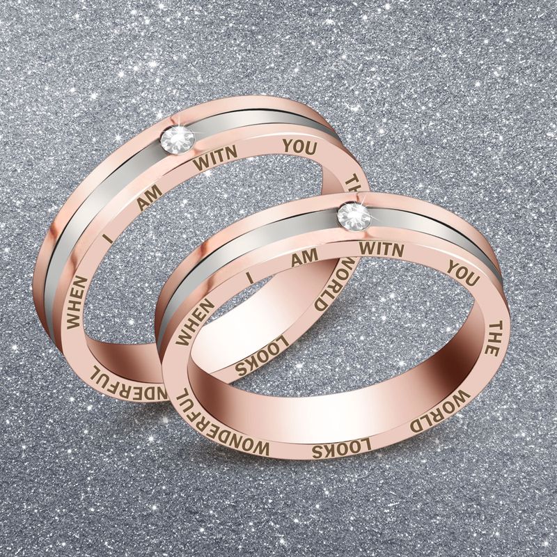Anello in acciaio al titanio per uomo e donna, con incisione di lusso, anello in zircone WhenIamwith, anello di coppia di nicchia_voghion.com