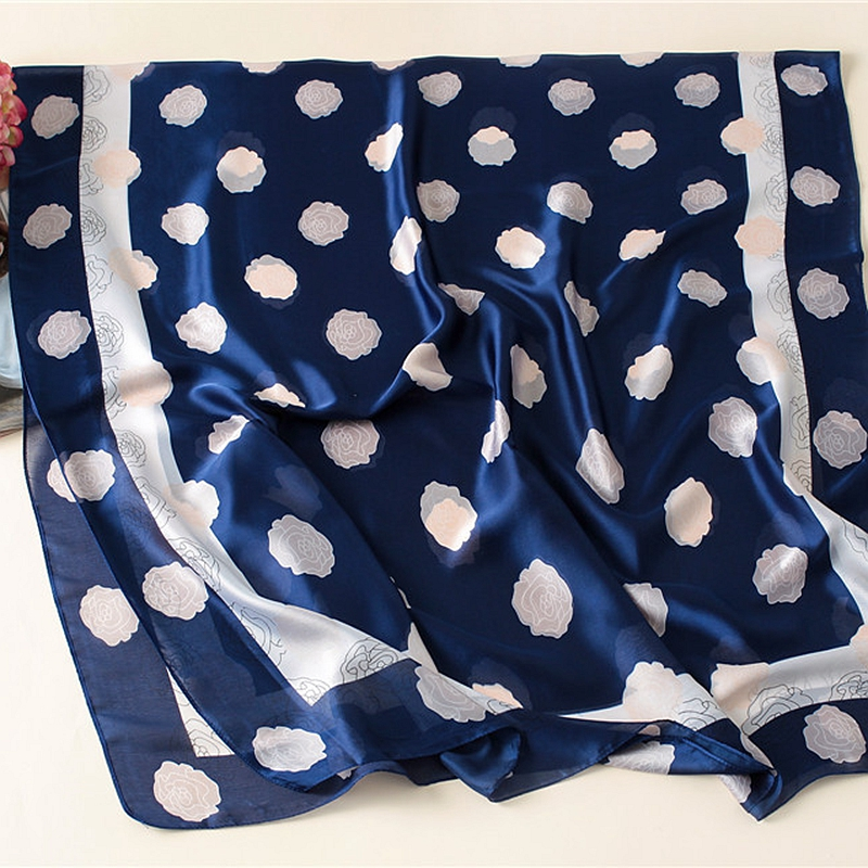 VOOTHOST Mode Seidenschals Frauen Marke Design Print 180X90 CM Schal Beliebte Seide Kopftuch Dame Sonnencreme Strand Qualität Schal VB131_voghion.com