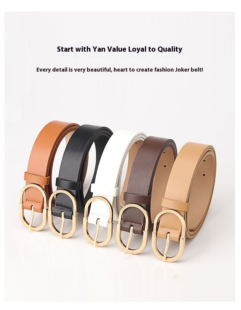 Neuer minimalistischer und vielseitiger modischer Damengürtel mit Nadelschnalle, lässiger koreanischer Gürtel, dekorativer Jeansgürtel für Damen_voghion.com