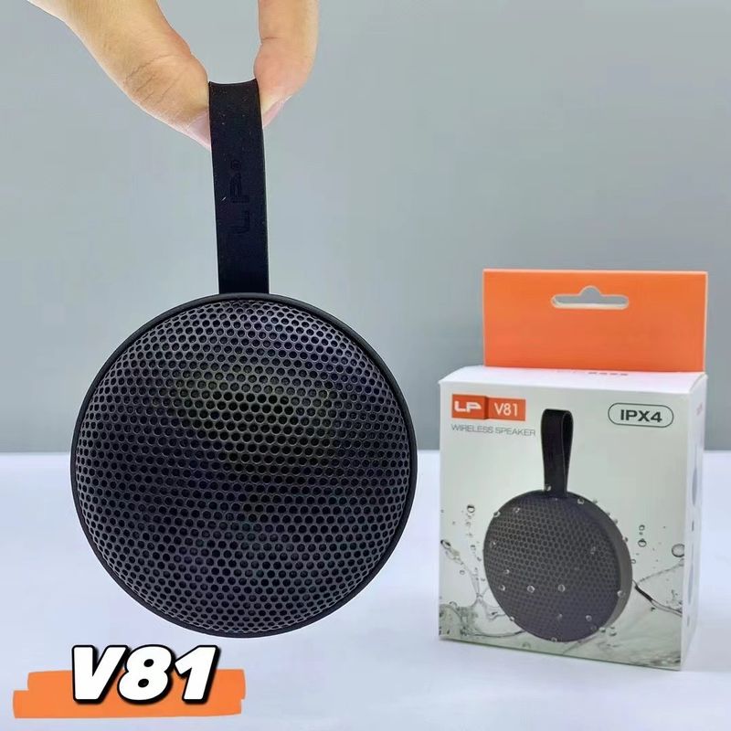 New LP-V81 Bluetooth Outdoor Wireless subwoofer Waterproof Handheld Mini Card Speaker Gift_voghion.com