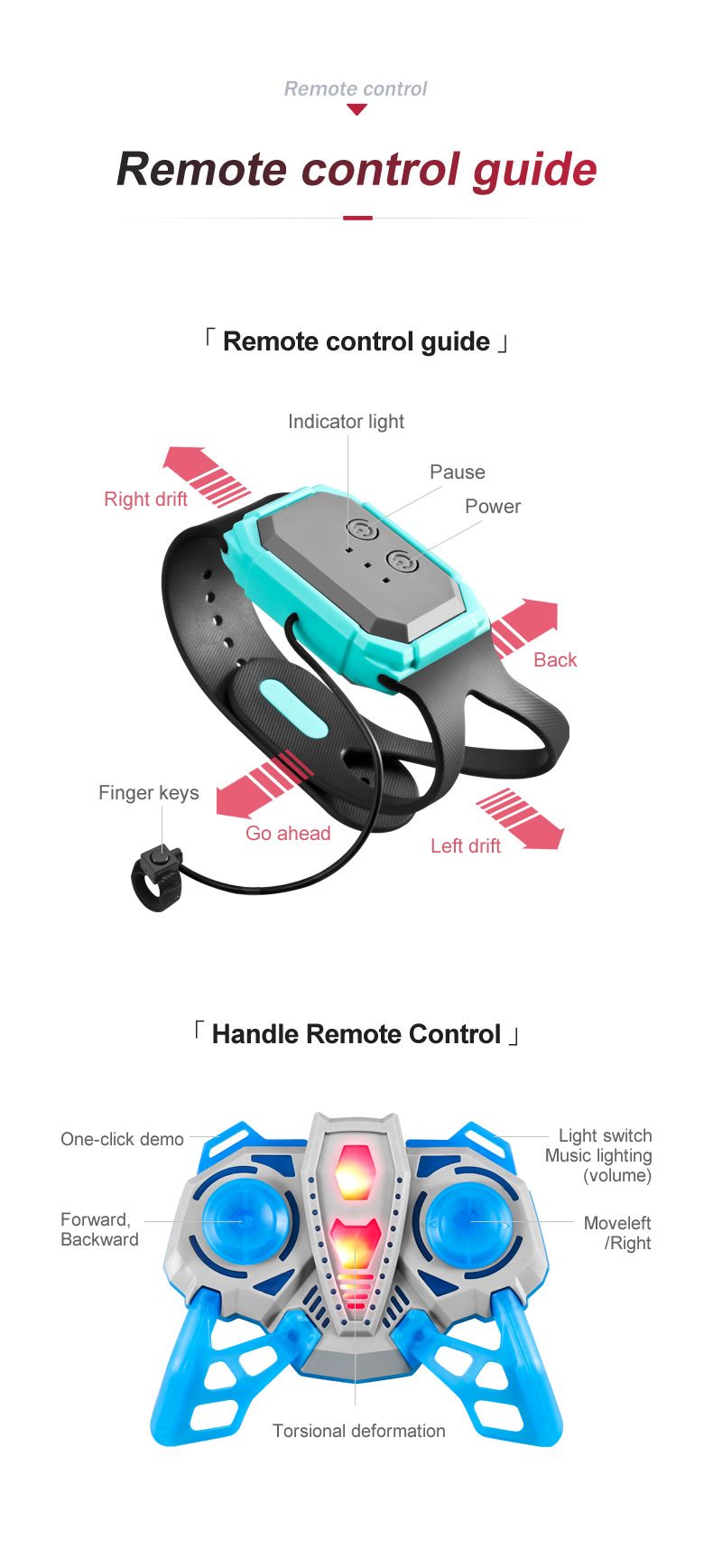 Mașină cu inducție gestuală, muzică ușoară, spray, cascadorie, mașină electrică cu telecomandă pentru copii, jucărie_voghion.com