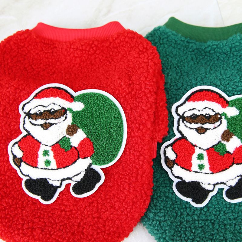 Kerstmis Huisdier fleece Kerstman Dennen Eland Haarbal Ster warm en comfortabel_voghion.com