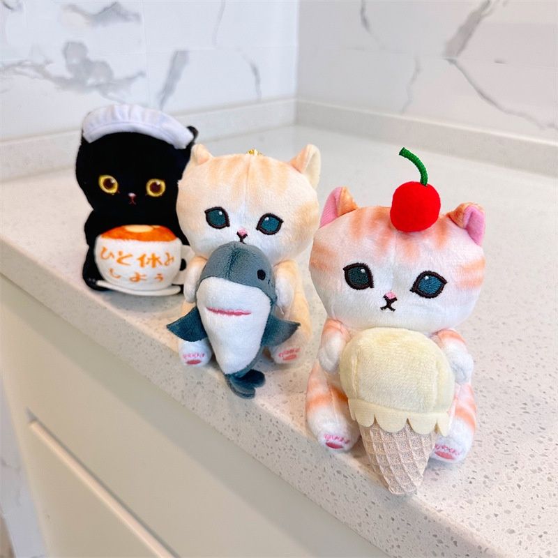 Shark Cat Soft Plush Toy Pendant Decoration For Xmas Kids Gift_voghion.com