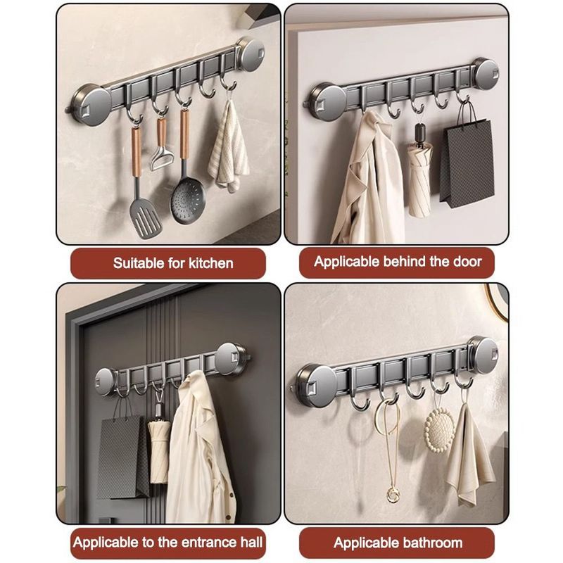 Multi-Pack Suction Hooks - Heavy Duty No-Drill Hanging_voghion.com
