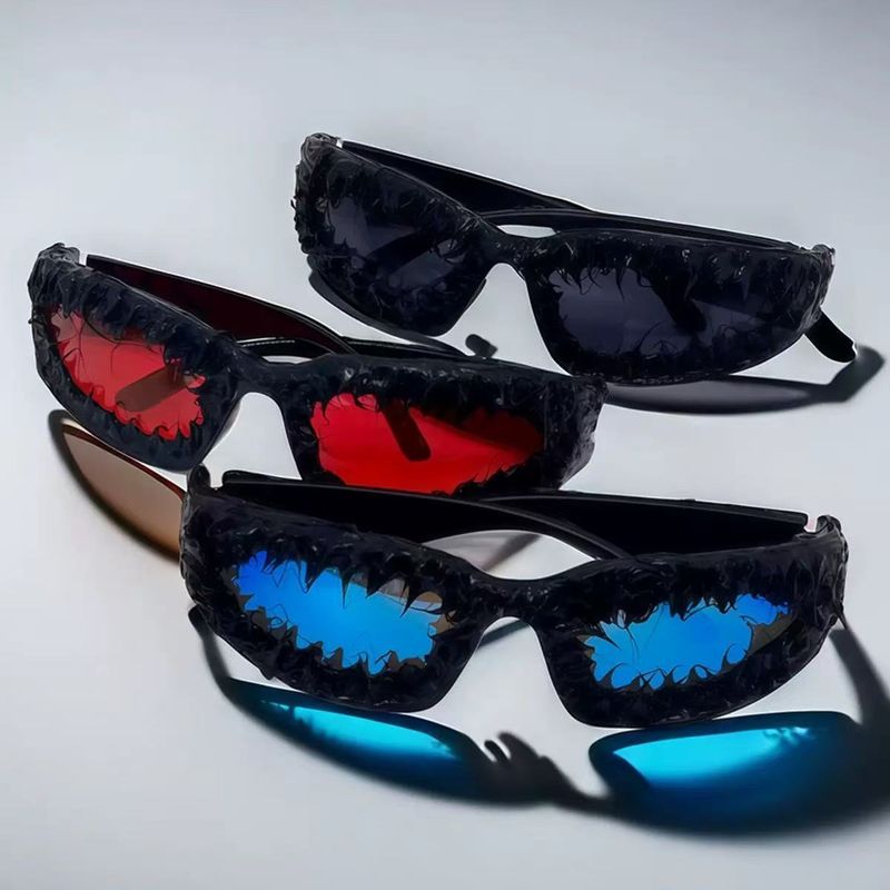 Handgefertigte Avantgarde-Sonnenbrille aus Harz, neuer amerikanischer Stil, hübsche Persönlichkeit, Y2K-Mode, High-End-Design, dunkel, cool_voghion.com