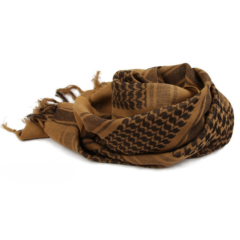 Taktischer Jagdschal Shemagh Tactical Desert Keffiyeh Kopfhalstuch Arabischer Wickelschal Mit Quaste 43 X 43 Zoll_voghion.com