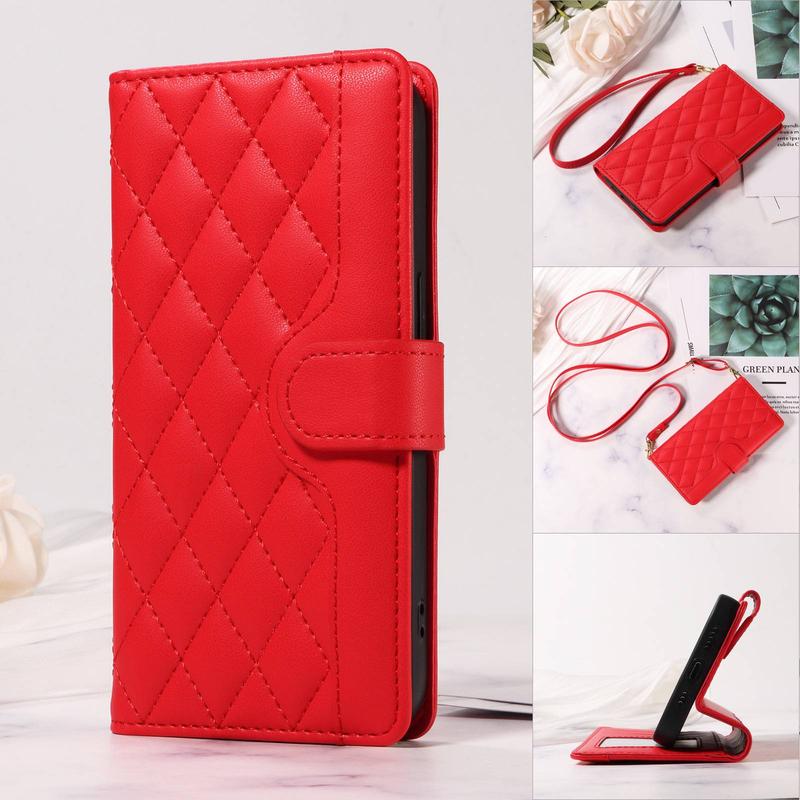 Leather Case For IPhone 13 14 15 16 Pro/Pro Max, Diagonally Across The Phone Case_voghion.com