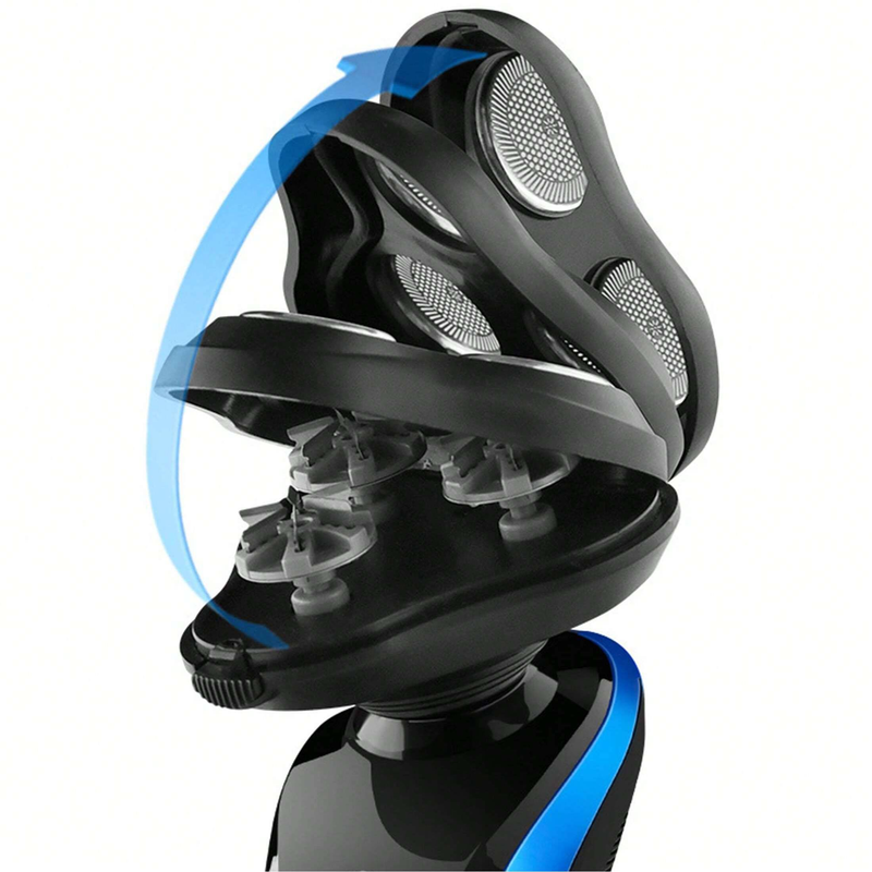 Shaver Male 8D Three-in-one Electric Razor Men Face Shaver Beard USB Full-body Wash Beard Knife Rechargeable Razor Trimmer_voghion.com