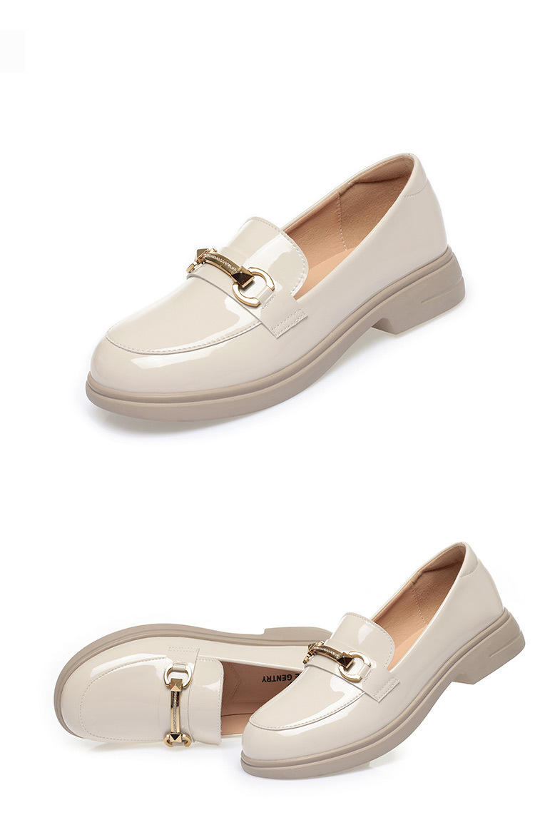 Women's Shoes Spring And Autumn New Comfortable Soft Soled Women's Shoes Middle Aged Ladies' Small Leather Shoes Bright Leather Loafers_voghion.com