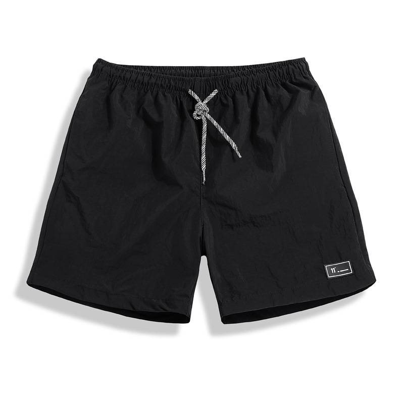 Foreign Trade Men's Shorts Casual Loose Beach Pants Solid Color Shorts Light And Quick-drying Cross-border Hot Sale_voghion.com