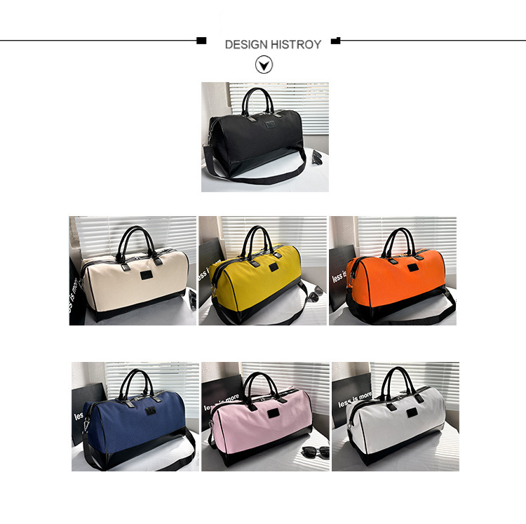 Borsa da viaggio a tracolla per brevi distanze, grande capacità, borsa per riporre oggetti sportivi e fitness, separazione tra asciutto e bagnato_voghion.com