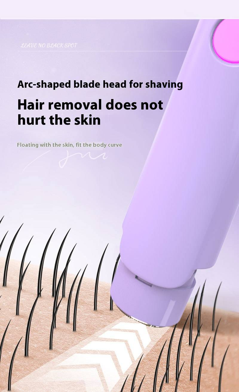Rasoio elettrico a doppia estremità per donna - Rifinitore di precisione per bikini e depilazione del corpo (gambe e ascelle, impermeabile, ricaricabile, indolore)_voghion.com