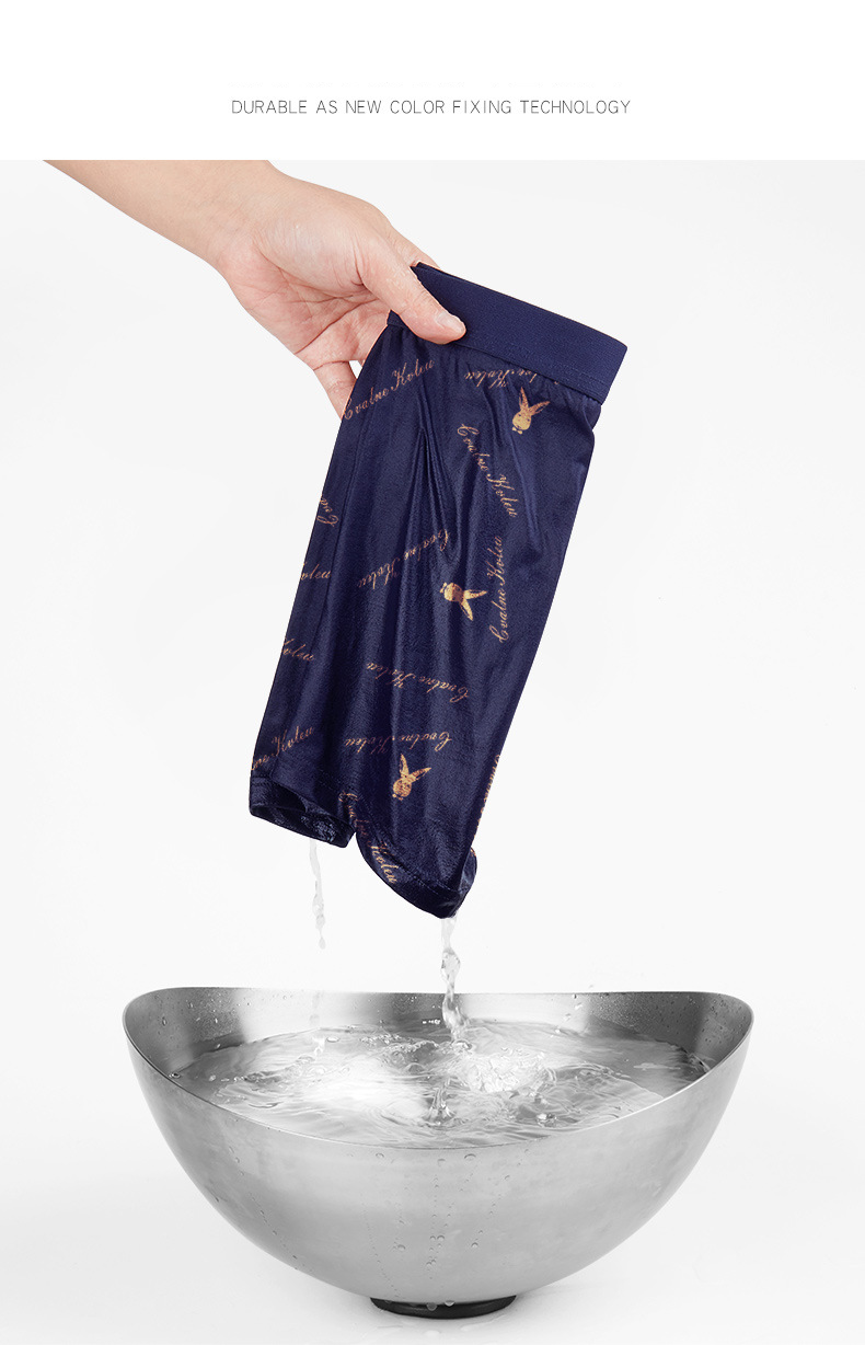 Herrenunterwäsche Boxershorts aus reiner Baumwolle mit mittlerer Taille, antibakterielle Boxershorts für Herren_voghion.com