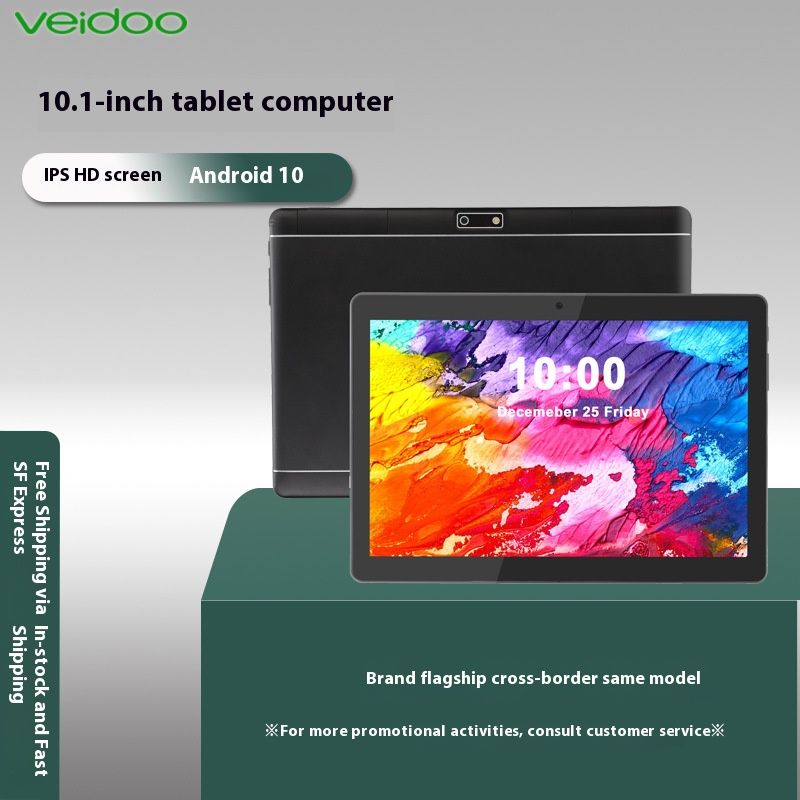10,1-Zoll-Android-Tablet – Quad-Core 1,3 GHz, 2 GB RAM, 32 GB Speicher, IPS-HD-Display, Bluetooth, Metallgehäuse – Ideal für Studenten und den täglichen Gebrauch_voghion.com