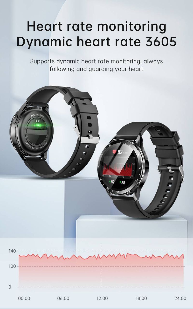 Smart Watch With TWS Bluetooth Earphones - 1.39" HD Display, Bluetooth Calling, Waterproof, Ultra-Thin Design, Compatible With IOS & Android_voghion.com