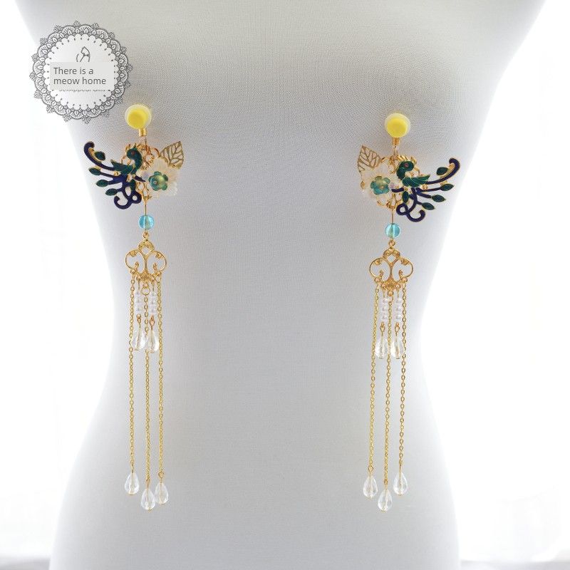 Collier intime Smsexy, vêtements de sortie, style ancien Han chinois, accessoires de fée, chaînes de corps, Mei, femme_voghion.com