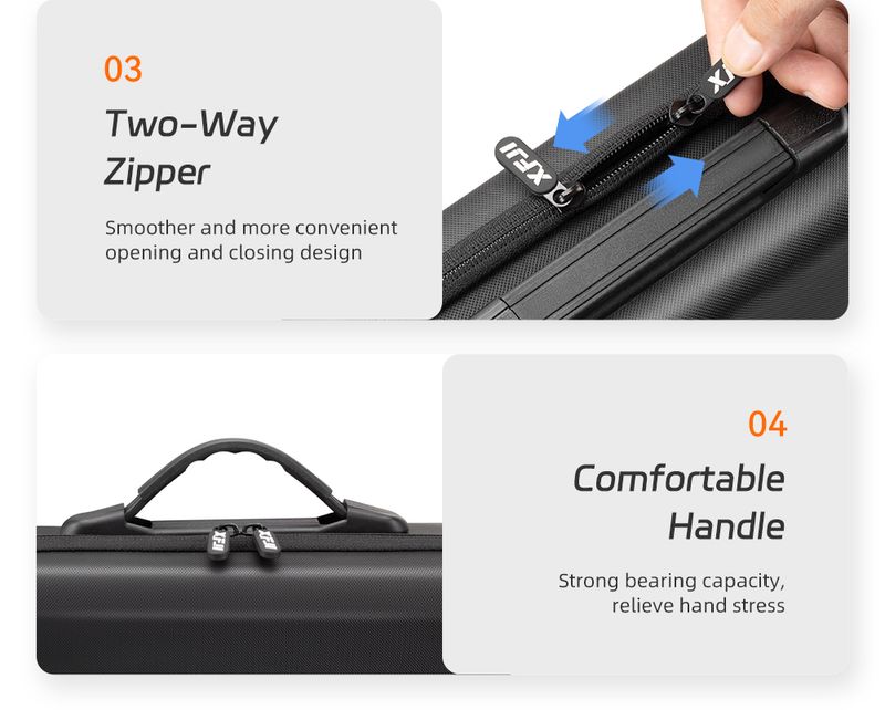 4 tragbare DJI Flip Drone Schutz Hartschale Rucksack Zubehör Aufbewahrungsbox Reise Schultertasche_voghion.com