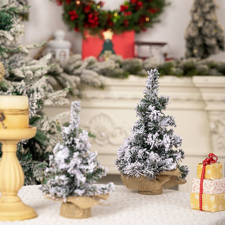 Christmas decorations Creative Christmas Tree Mini tree Tabletop decoration Christmas snow spray tree_voghion.com