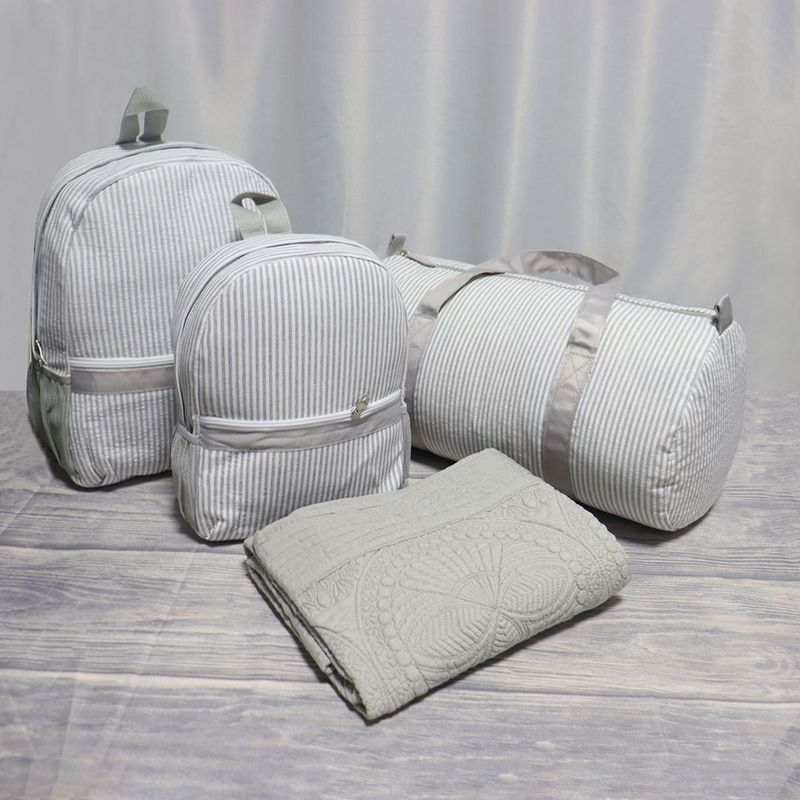 European and American seersucker backpack student schoolbag cross-border independent station Indian wind Mississippi_voghion.com