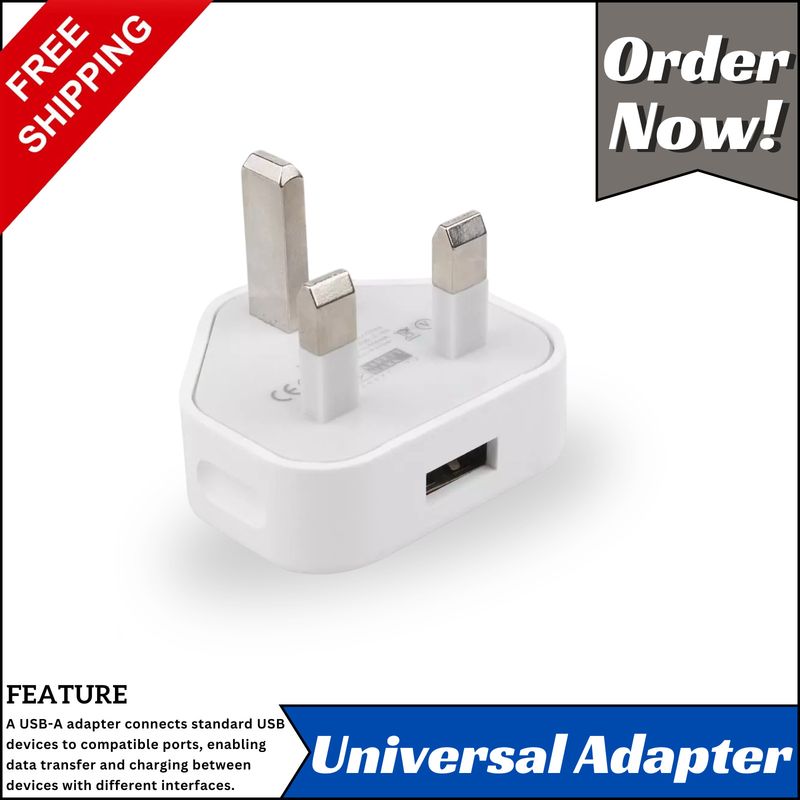 5V 3Pin USB Stecker Ladegerät Wand Ladegeräte UK Power Adapter Für IPhone Samsung_voghion.com