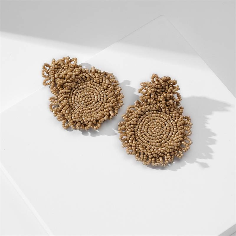 Designer 12 Farbe Böhmische Harzperlen Tropfen Baumeln Ohrringe Für Frauen Aussage Handgefertigte Perlen Große Ohrringe Braut Hochzeit Modeschmuck_voghion.com