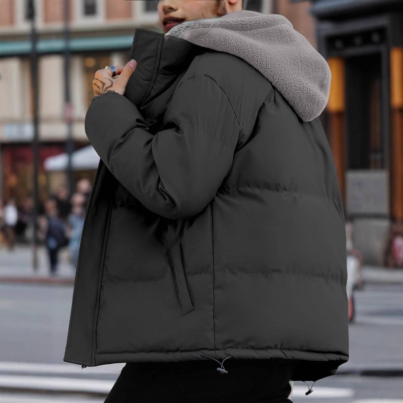Herenkleding Winterjas Zware Gewatteerde Jas Heren Ski Verdikte Winddichte Zijde Katoenen Jas Heren 2-delige Katoenen Jas_voghion.com