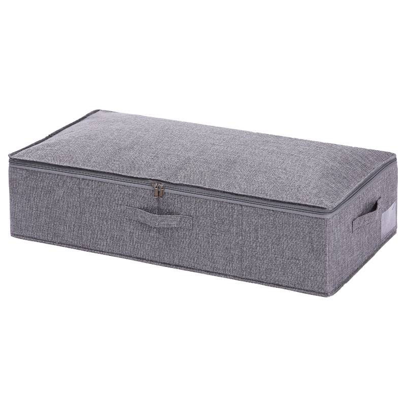 Caja de almacenamiento para el hogar, colcha, ropa interior, tela, plegable, resistente a la humedad, con tapa, gran capacidad_voghion.com