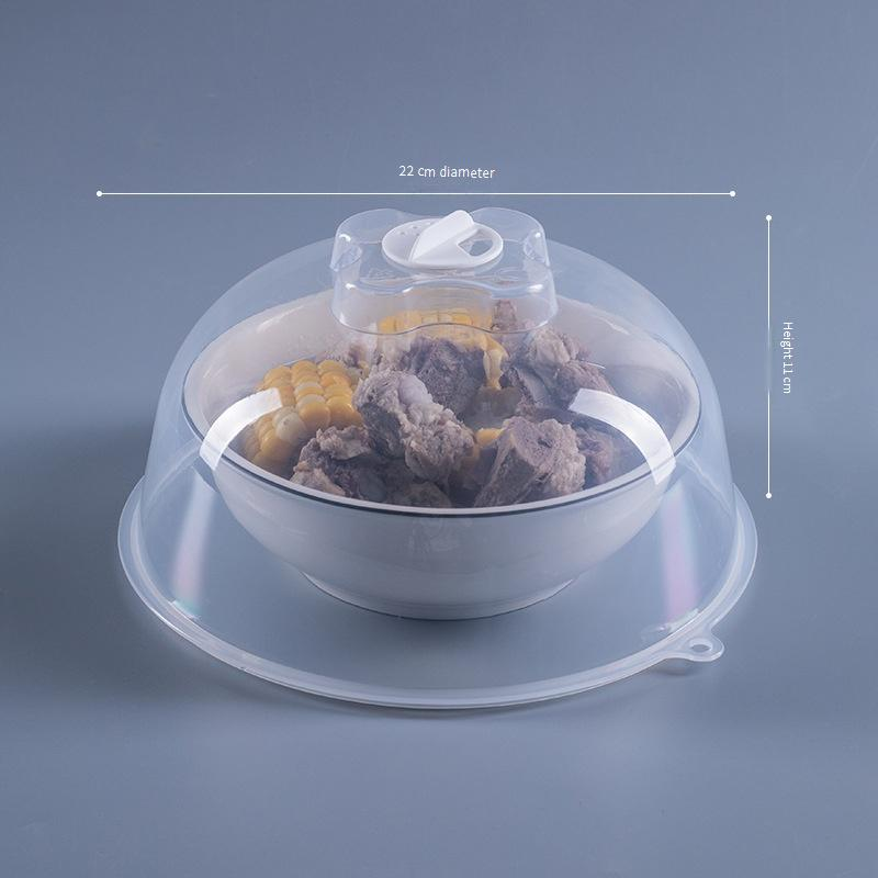 Spritzschutz für die Mikrowelle, BPA-freier Kunststoff-Lebensmitteldeckel mit Dampföffnungen, wiederverwendbarer, hitzebeständiger Deckel für Schüsseln und Teller, transparent_voghion.com
