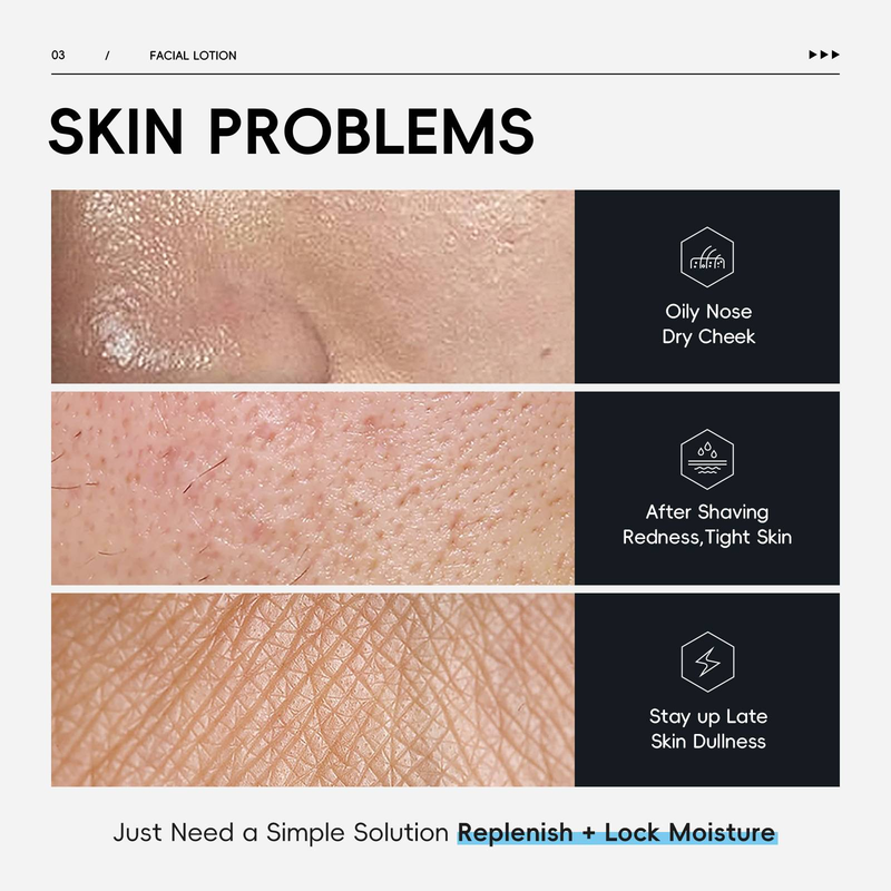 LAIKOU Men's 100ml Moisturizing & Hydrating Lotion - For All Skin Types_voghion.com