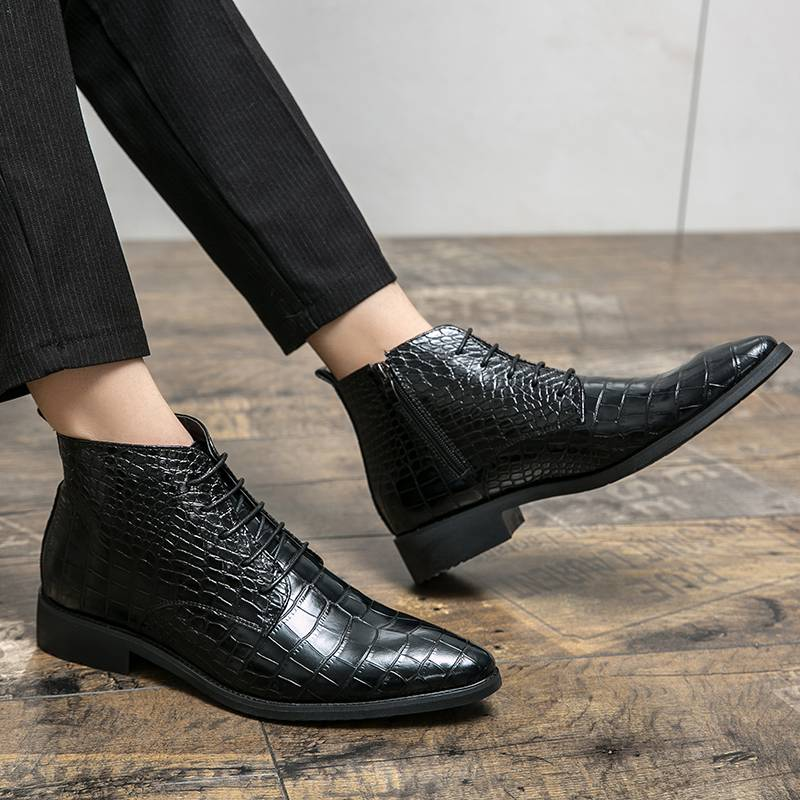 Cowboystiefel Herren Echte Stiefel für Herren Schuhe Luxusschuhe Hochwertiges Kleid Booty Man Casual Sneakers Herrenschuh Knöchel_voghion.com