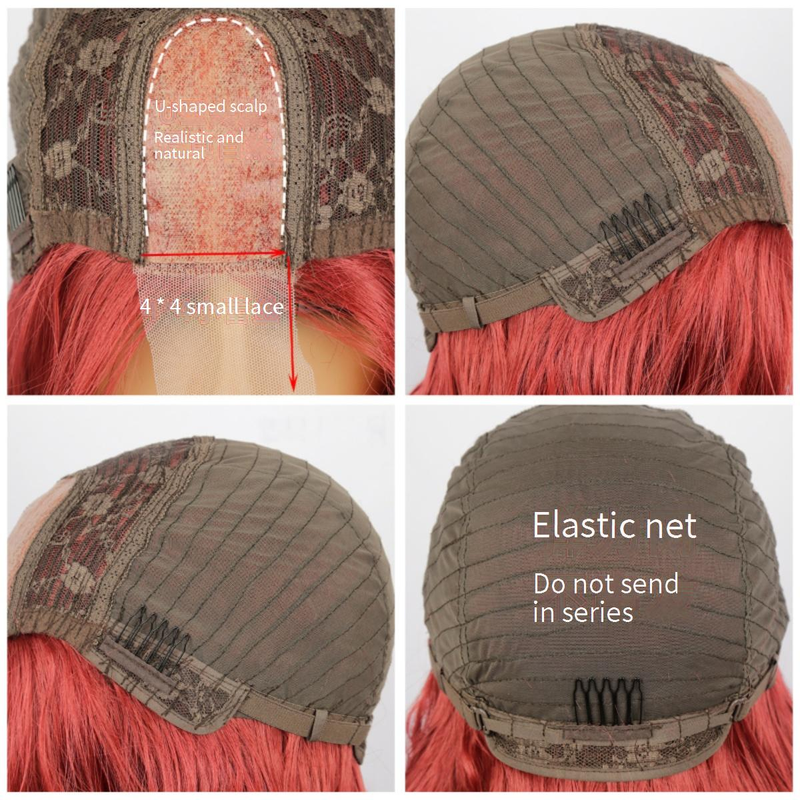 Extension per capelli, parrucche, parrucche per donne, 4*4, piccole, in pizzo, grandi, ondulate, medie, lunghe, ricci, parrucche in pizzo rosso vino, copricapo_voghion.com