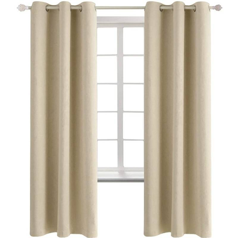 Blackout Curtains - Solid Color Thermal Insulated Window Drapes (100% Light Blocking Noise Reducing Ready-To-Hang For Bedroom/Living Room)_voghion.com
