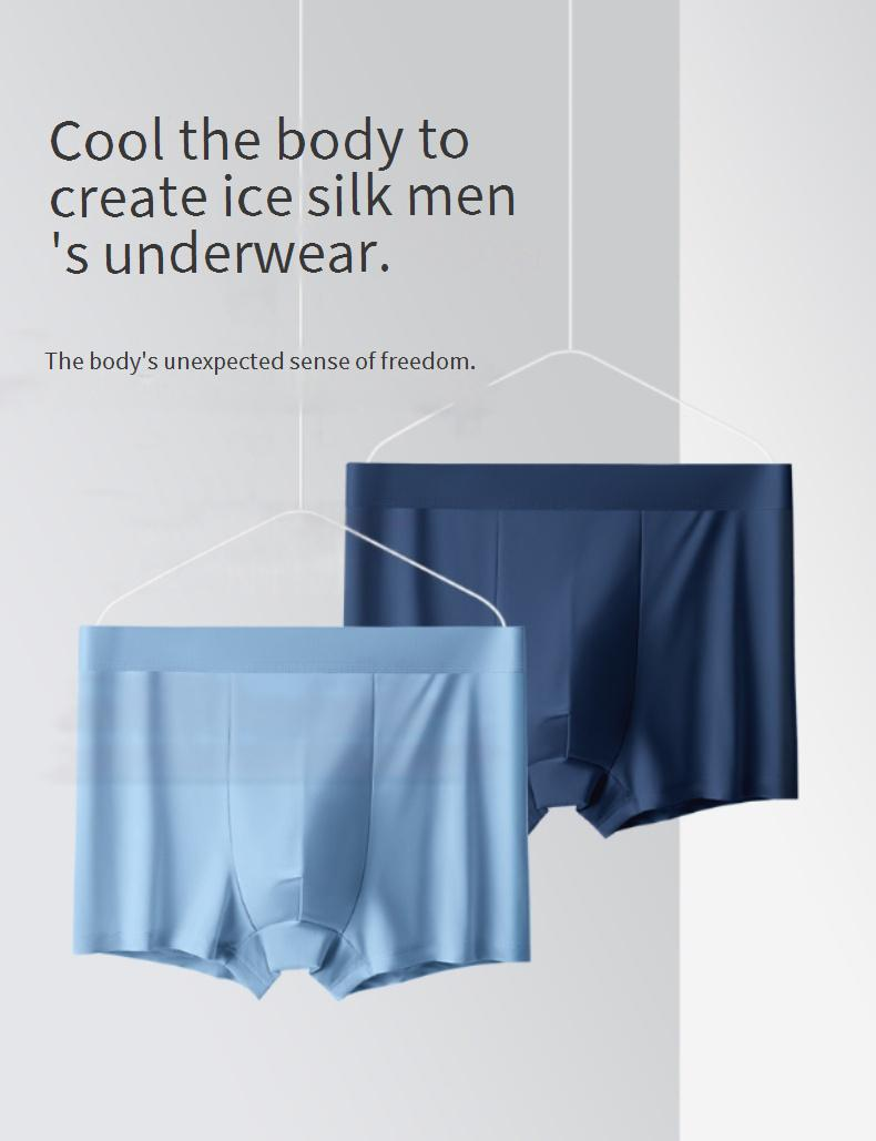 Men's Cooling Breathable Boxer Briefs - Ultra-Soft Viscose Underwear With Moisture-Wicking & Anti-Bacterial Fabric For Summer_voghion.com