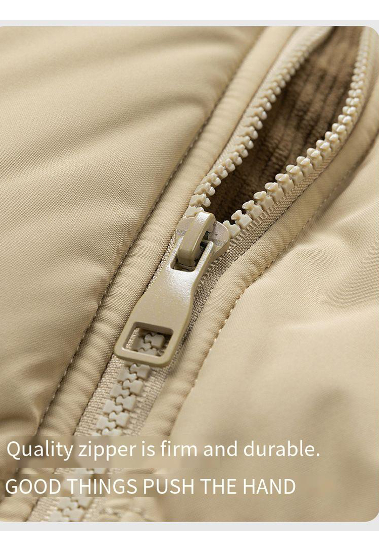 Modische, lässige Daunenjacke mit Kapuze für warme, winddichte und kältebeständige Baumwollkleidung_voghion.com