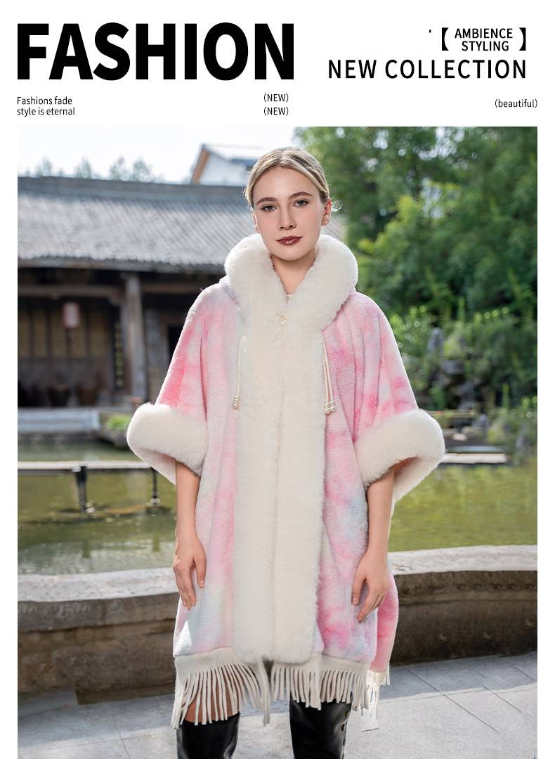 Scialle da donna lavorato a maglia di alta qualità, stile nazionale alla moda, caldo, versatile, con cappuccio, elegante mantello in velluto_voghion.com