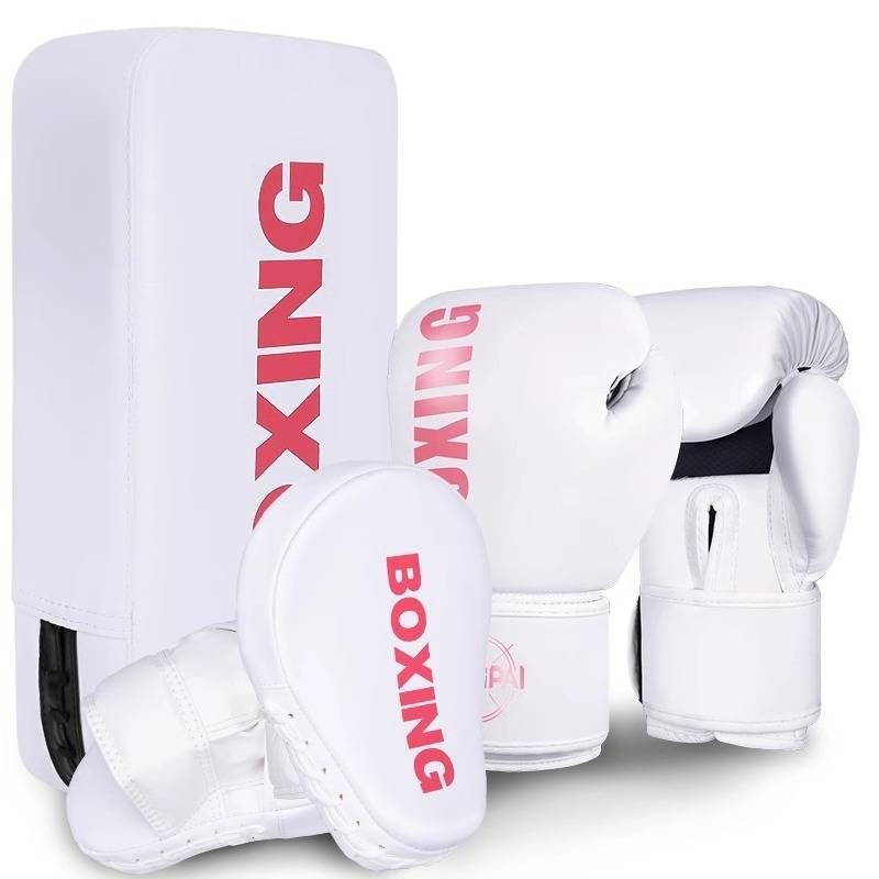 Set da allenamento per la boxe: guantoni da boxe + protezioni per le mani + protezioni per calci (per famiglie e professionisti)_voghion.com