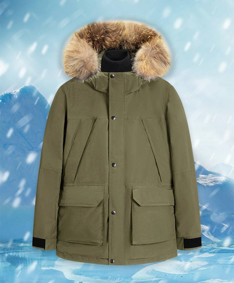 Parka militare unisex – Piumino impermeabile 600FP con cappuccio staccabile (antivento, adatto all'inverno, L-5XL, 5 colori tattici)_voghion.com