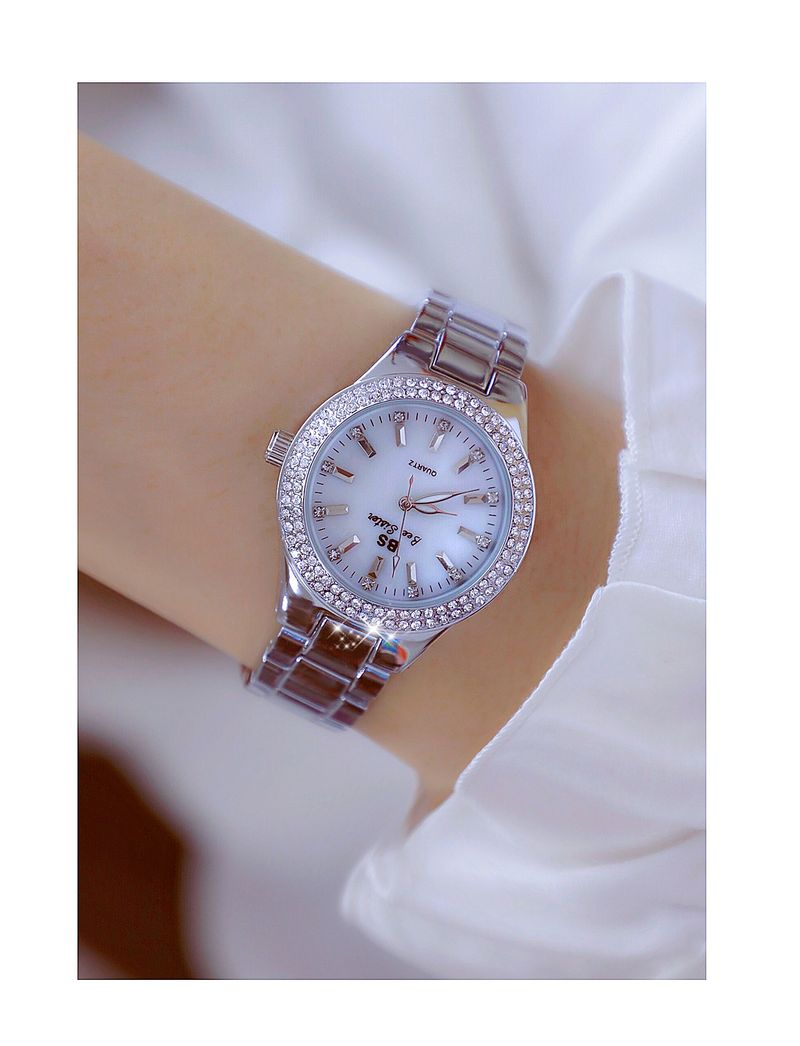 Elegant dameshorloge met mineraalglas, Zwitsers quartz-uurwerk en roestvrijstalen band - perfect voor dagelijks gebruik en speciale gelegenheden_voghion.com