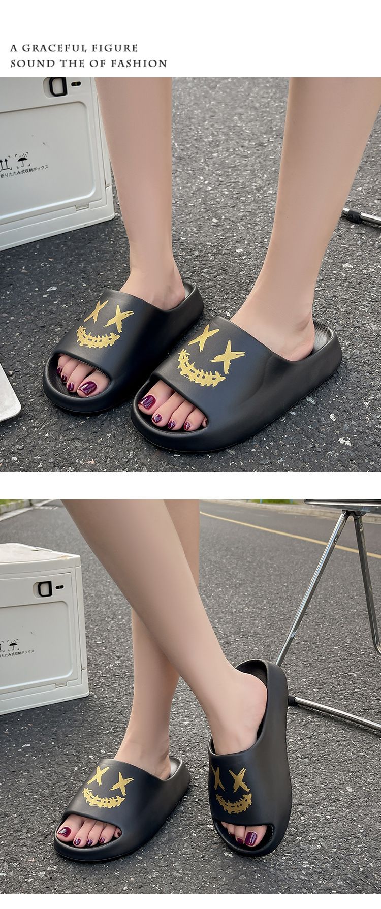 Personalized DIY Thick Soled Sandals For Women In Summer, Fashionable And Popular, Indoor And Home Use Soft Soled Beach Shoes_voghion.com