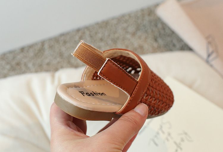 Children's Shoes Girls Braided Sandals Summer New Fashion Grandma Shoes Soft Sole Children's Hollow Toe Roman Shoes_voghion.com