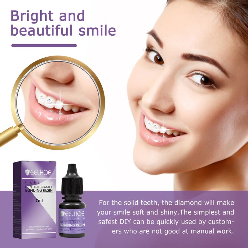 EELHOE Tooth Gem Decorative Glue, DIY Fashionable Jewelry Bonding Teeth Gems Light Cured Adhesive Glue_voghion.com