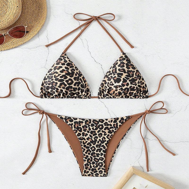 Bademode 2025 Neue Leopard Print Krawatte Sexy Badeanzug Für Frauen_voghion.com
