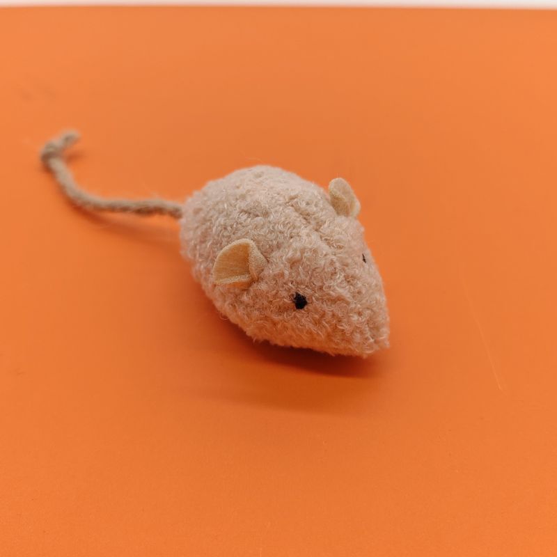 Simulazione di topo di peluche per animali domestici, piccolo topo, giocattolo per gatti con erba gatta, resistente ai graffi, giocattolo per gatti auto-allungante_voghion.com